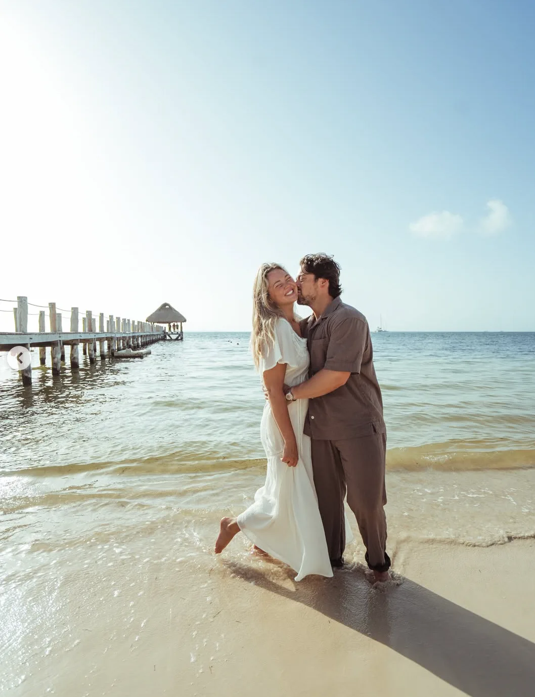 Haley and partner on the beach